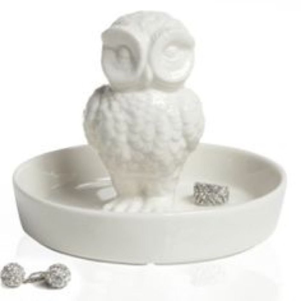 White Owl Large Ring Bowl